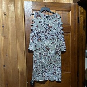 AGB Multicolor Paisley Long Sleeve Dress